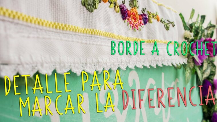 Borde tejido a crochet #3 /especial principiantes/crochet orilla fácil/How to knit The edge of towel