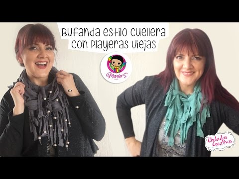 Bufanda Cuellera reutilizando playeras :: Chuladas Creativas