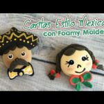 Caritas Mexicanas con Foamy Moldeable (Goma Eva) Mariachi ? Decoración Mexicana