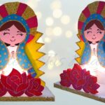 ?Cómo Hacer PORTA VELA de la VIRGENCITA, Con Arte en Tus Manos - FAROL PARA EL ALUMBRADO