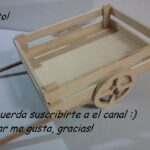 Cómo Hacer una CARRETA DECORATIVA en MDF, ponle flores, frutas etc... o para jardín