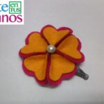 Cómo hacer FLORES EN FIELTRO - Accesorio para el cabello