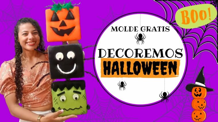 ??Cómo hacer manualidades de halloween (2022) MOLDES GRATIS