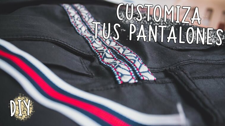 Customiza o transforma tus pantalones con la nueva tendencia/customize pants diy/striped track pants