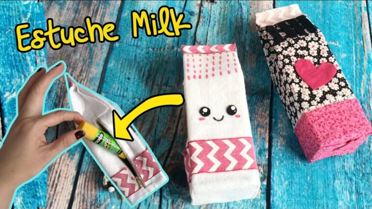 Estuche estilo Kawaii Milk :: Lapicera Milk :: Regreso a Clases Back to schook DIY