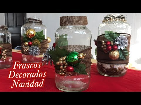 Frascos Decorados de Navidad :: Centro de mesa :: Chuladas Creativas