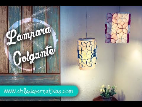 Lámpara  Colgante decorativa :: Cartón-Rollos de papel de Baño :: ChuladsCreativas