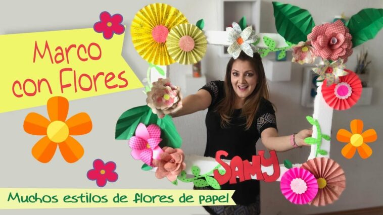 Marco para Fotos con Flores de Papel :: Chuladas Creativas :: Artemio