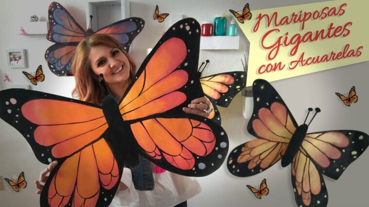 Mariposas Gigantes con Acuarelas :: Chuladas Creativas