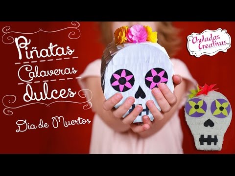 Mini Piñata de Calavera con Dulces :: Chuladas Creativas Dia de Muertos