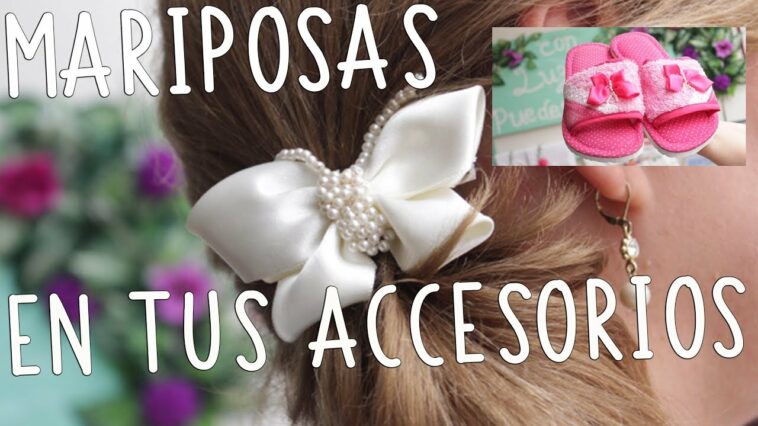 Moños, ganchos o prendedores con cintas :diseño Mariposa/aprende con Luzkita/Idea de negocio