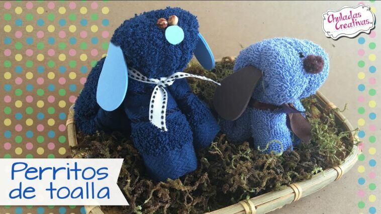 Perro de Toalla :: Baby Shower Recuerdos :: Chuladas Creativas