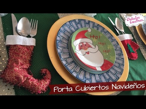 Porta Cubiertos Navideños :: Chuladas Creativas