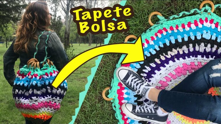 Tapete Bolsa de Trapillos :: Como Tejer un tapete con Trapillos :: Chuladas Creativas