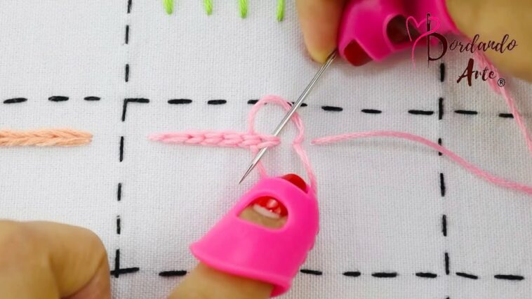 BORDADO A MANO MUESTRARIO DE 100 PUNTADAS DEL 21 al 25 | HAND EMBROIDERY EASY STITCH