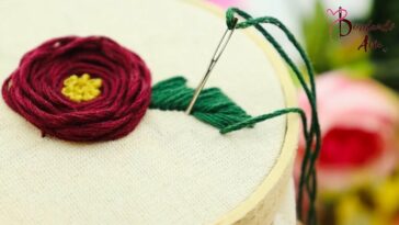 BORDADO A MANO PUNTADA FÁCIL RÁPIDA Y BONITA PARA FLORES CON RELIEVE | HAND EMBROIDERY EASY STITCH