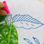 BORDADO A MANO PUNTADAS FÁCILES PARA HOJAS PEQUEÑAS | HAND EMBROIDERY EASY STITCH FOR LEAVES