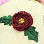 BORDADO FÁCIL Y RÁPIDO PARA FLORES CON RELIEVE | HAND EMBROIDERY EASY STITCH