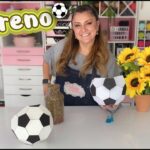 Bowl de Balón de Futbol :: Balón de Papel #Futbol #Girasol