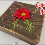 ? Caja con bordado navideño ? para regalo :: Chuladas Creativas