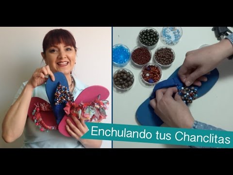 Chuladas Crativas Enchulando Chanclitas Parte 1 :: Manualidades Sammily Tabata Jalil