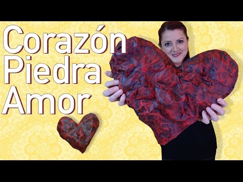 Chuladas Creativas :: Corazon de Piedra con Papel :: Sammily