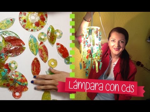 Chuladas Creativas :: Lampara con Cds :: Reciclando Cds