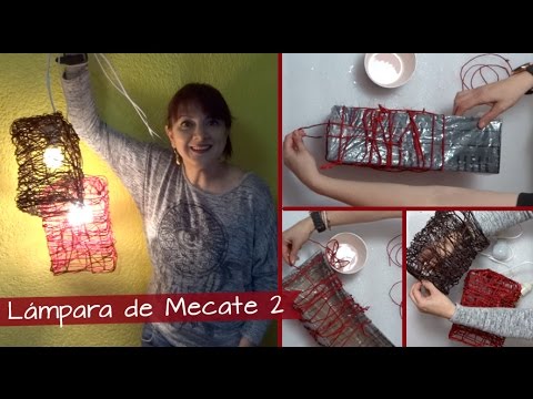 Chuladas Creativas ::Lamparas de Mecate Cuadradas :: Manualidades Sammily