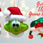 ??Cómo Hacer ESFERAS NAVIDEÑAS en Fieltro, Grinch, Elfos y Gnomos, Tutorial con Arte en Tus Manos