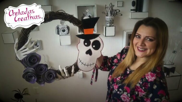 Corona de Calavera Día de Muertos / Halloween :: Chuladas Creativas :: Skull DIY