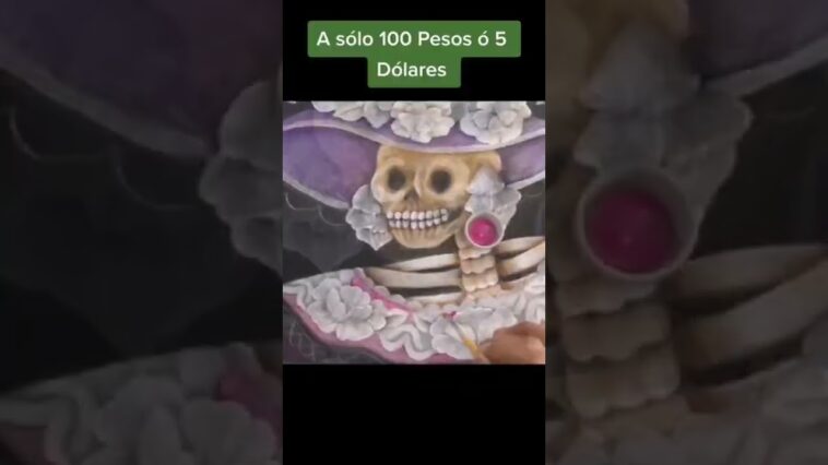 Curso en Línea Cómo Pintar una Catrina #shorts