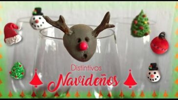 Distintivos Navideños para decorar Copas de Vino :: Accesorio de copas Navideño