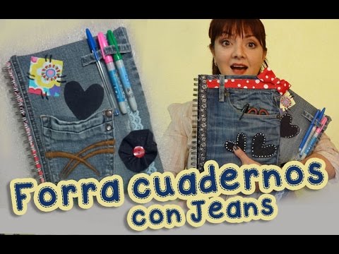 Forra y Decora los  Cuadernos con Jeans Mezclilla :: Chuladas Creativas :: Manualidades