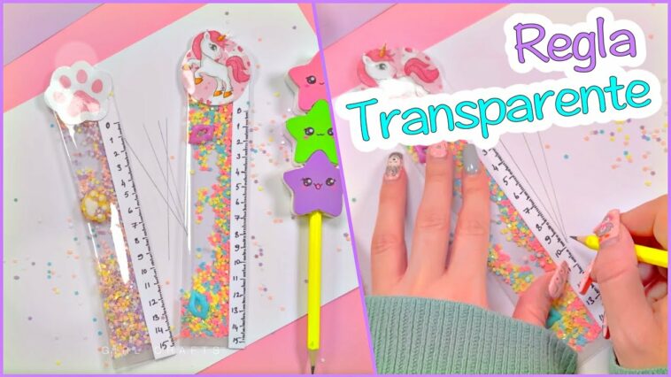 HAZLO TU MISMA Linda Regla Transparente - Regreso al Colegio #shorts #youtubeshorts