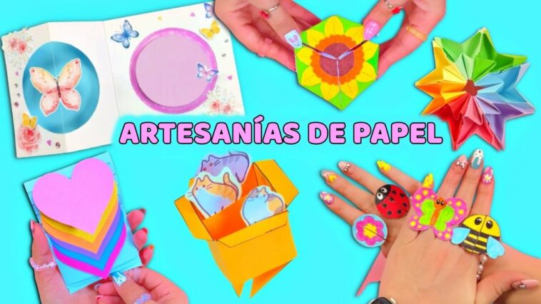 10 IDEAS HAZLO TÚ MISMA - IDEAS FÁCILES DE ARTESANÍA MÁGICA CON PAPEL