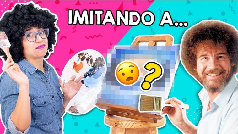 SEGUÍ Un TUTORIAL de BOB ROSS ? *Nunca había pintado* ? Craftingeek