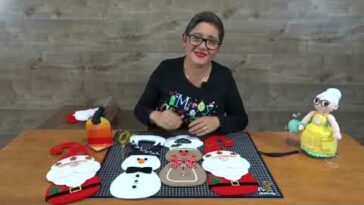 Trío navideño, colgante para puertas Nicolás Claus. Incluye moldes, Yasna Pino. Casa Puchinni.