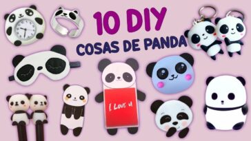 10 COSITAS LINDAS CON PANDA - ÚTILES ESCOLARES, JUGUETES ANTIESTRÉS, ESTUCHE PARA CELULAR Y MÁS..