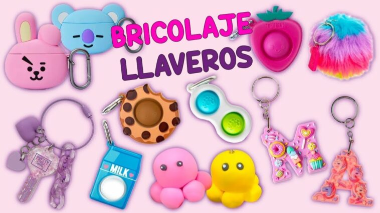 8 IDEAS DE LLAVEROS - CÓMO HACER UN LLAVERO SÚPER LINDO – LLAVERO PULPO - LLAVEROS DE CUADERNO DONAS