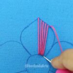 BORDADO A MANO FLORES CON RELIEVE PUNTADAS FÁCILES | HAND EMBROIDERY EASY STITCH