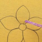 BORDADO FANTASÍA PARA FLORES CON PÉTALOS BICOLORES | HAND EMBROIDERY EASY STITCH FOR FLOWERS