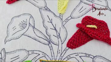 BORDADO FANTASÍA PUNTADA FÁCIL, RÁPIDA Y BONITA PARA HOJAS | HAND EMBROIDERY EASY STITCH LEAVES