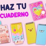 CUADERNOS HECHOS EN CASA - ÚTILES ESCOLARES - IDEA DE PORTADA DE LIBRO - TRUCOS REGRESO AL COLEGIO