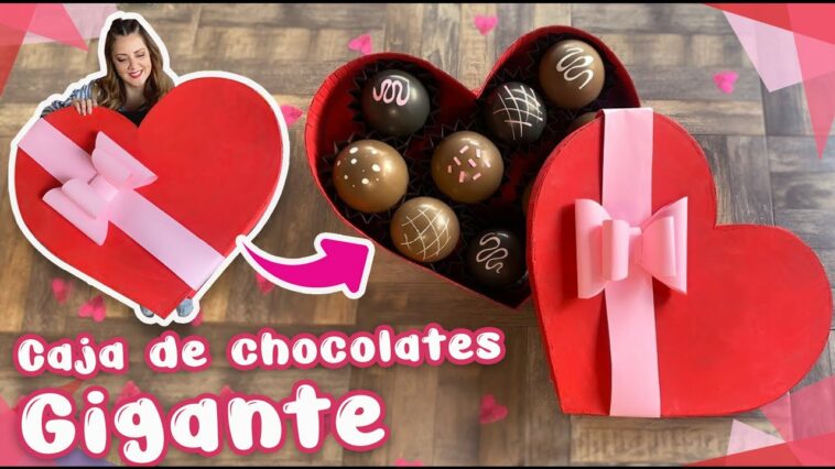 ❤️ Cómo hacer un corazón GIGANTE ? Caja de Chocolates #SanValentin #ChuladasCreativas #AmoryAmistad