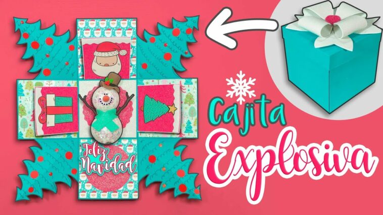 DIY: Cajita EXPLOSIVA Navdeña de SNOWMAN - ESPECIAL de #NAVIDAD