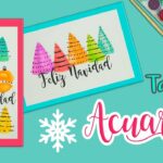 DIY: Tarjetas NAVIDEÑAS con ACUARELAS - Especial de #NAVIDAD