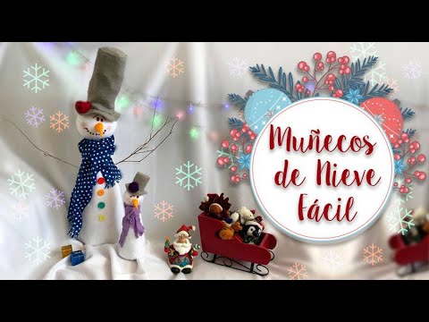 ⛄️ Muñeco de Nieve Fácil ❄️ Chuladas Creativas