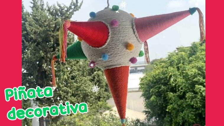 Piñata Navideña? con estambres SIN TEJER :: Chuladas Creativas