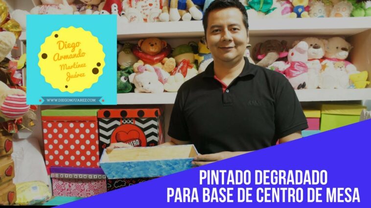 Pintar Huacal para centro de mesa/ Pintado de base para centro de mesa