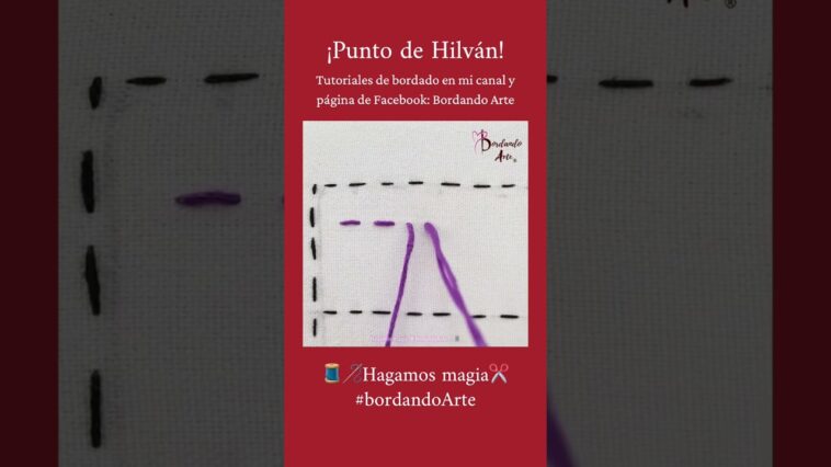 Punto 1 : Punto de Hilvan @Bordando Arte